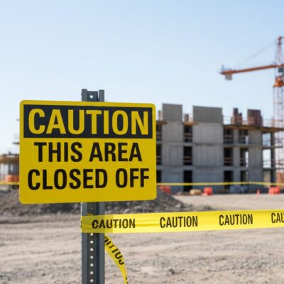 Caution This area closed off