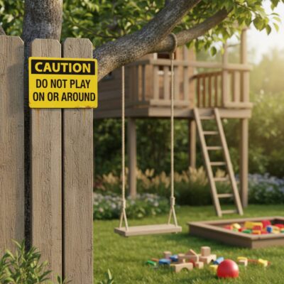 Caution Do not play on or around