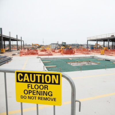 Caution Floor opening do not remove