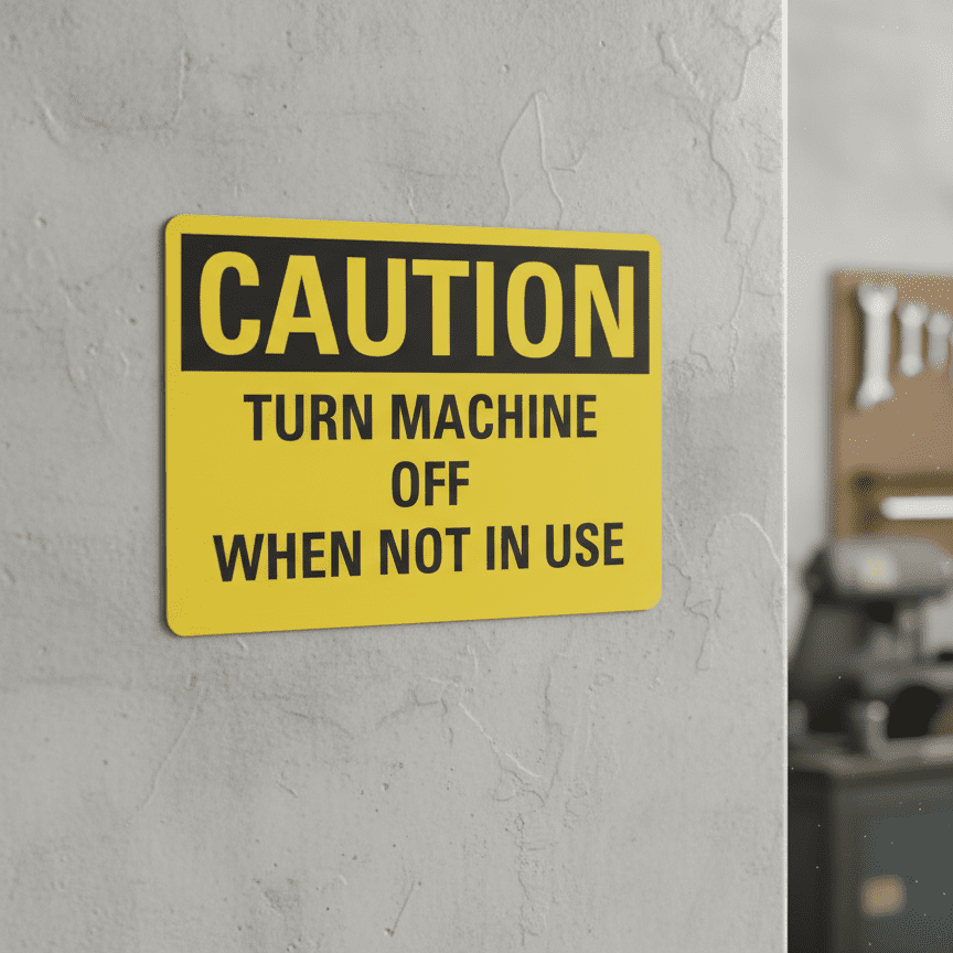 Caution Turn machine off when not in use - Image 2