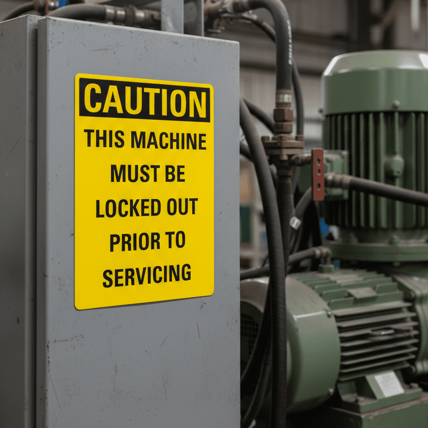 Caution This machine must be locked out prior to - Image 2