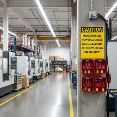 Caution Make sure all power sources are locked out
