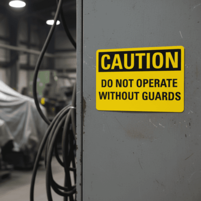 Caution Do Not Operate Without Guards