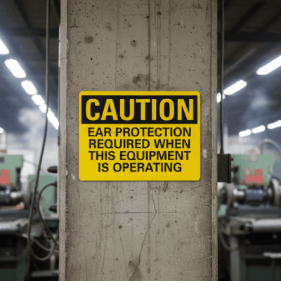 Caution Ear Protection Required When This Equipment