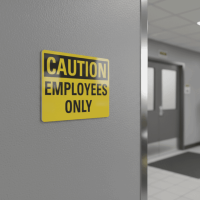 Caution Employees Only