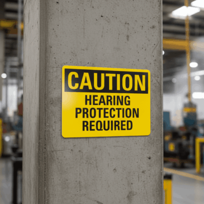 Caution Hearing Protection Required