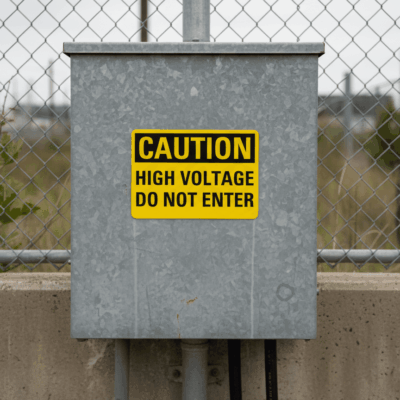 Caution High Voltage Do Not Enter