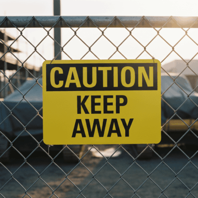 Caution Keep Away