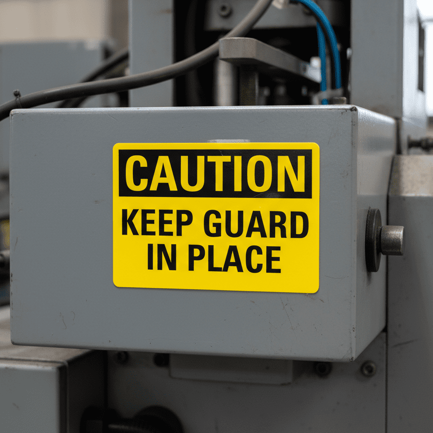 Caution Keep Guard In Place - Image 2