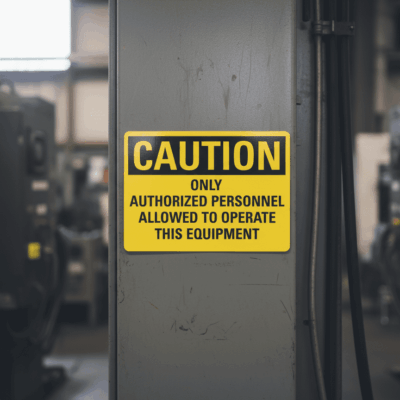 Caution Only Authorized Personnel Allowed To