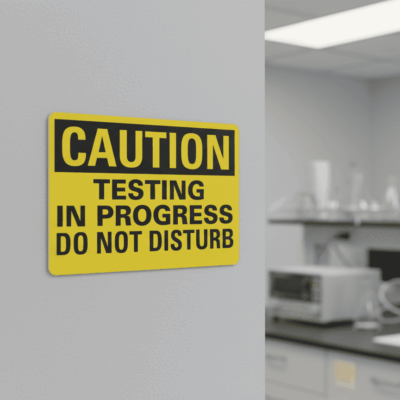Caution Testing In Progress Do Not Disturb
