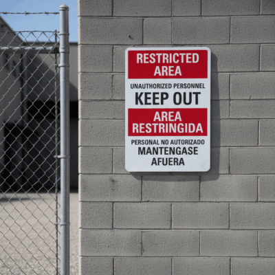 Restricted Area Unauthorized Personnel Keep Out