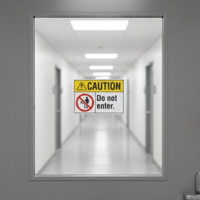 Caution Do not enter.