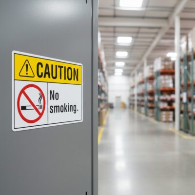No smoking. English