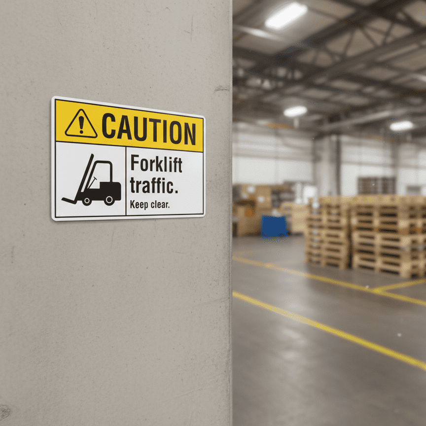 Caution Forklift traffic. Keep clear. - Image 2