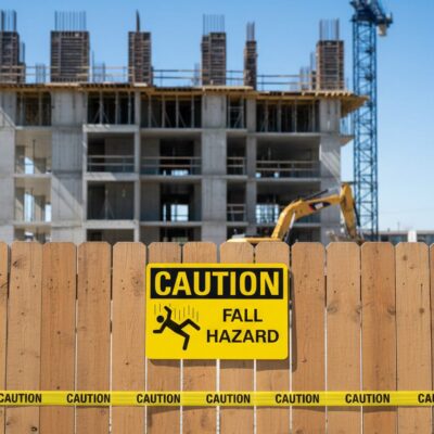 Caution Fall hazard