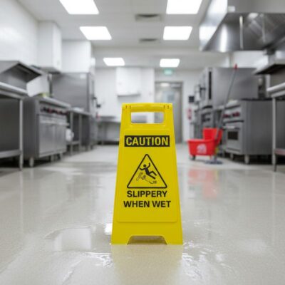 Caution Slippery when wet