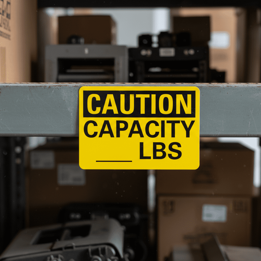 Caution Capacity ___ lbs - Image 2