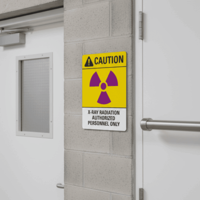 Caution (Sym) X-Ray Radiation Authorized Personnel Only