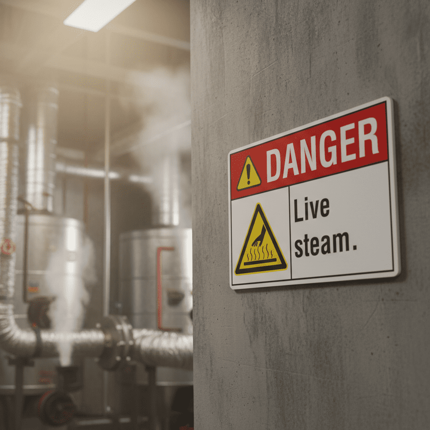 Danger Live steam. - Image 2