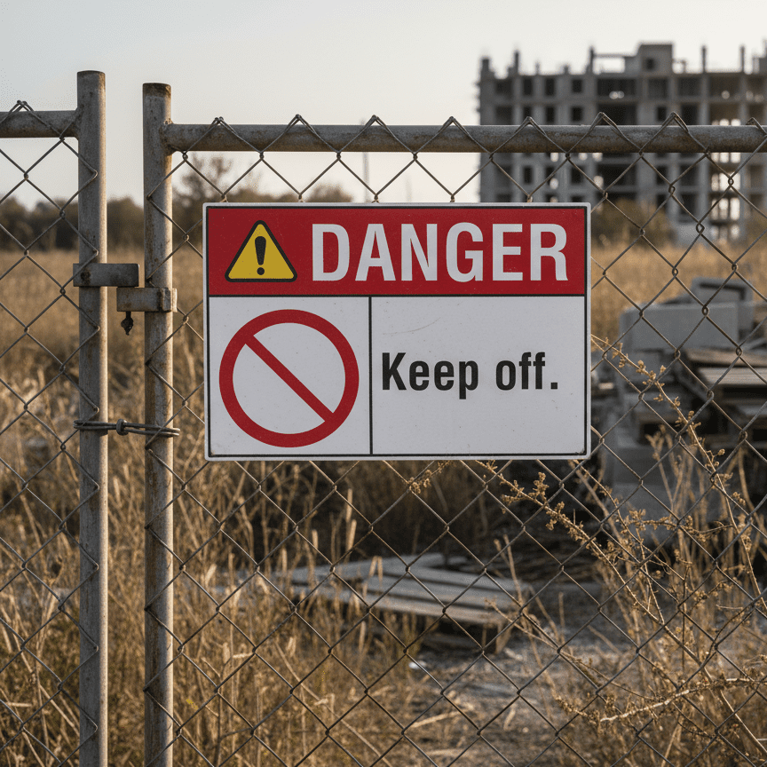 Danger Keep off.