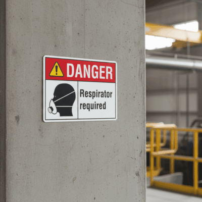Danger Respirator required