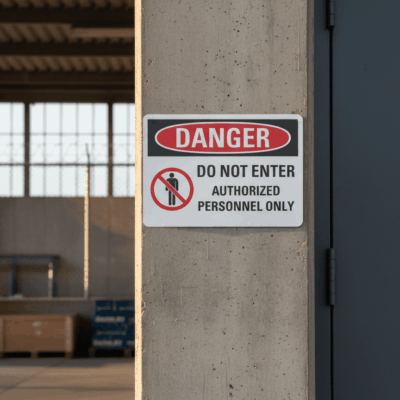 Danger Do not enter authorized personnel only