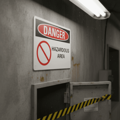 Danger Hazardous area