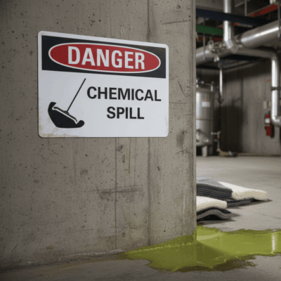 Danger Chemical spill