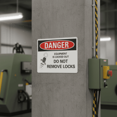 Danger Equipment is locked out