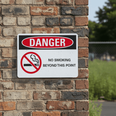 No smoking beyond this point English