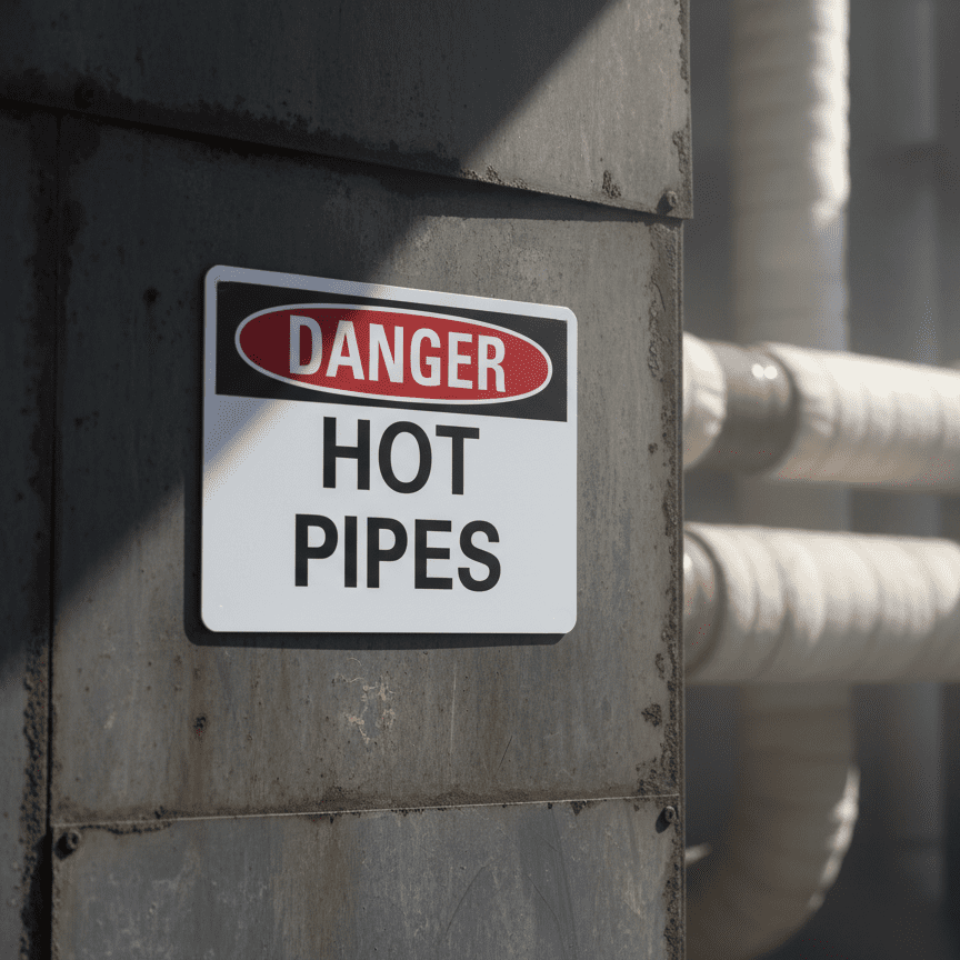 Danger Hot pipes - Image 2