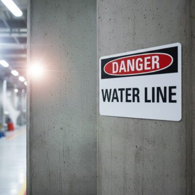 Danger Water line