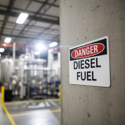 Danger Diesel fuel