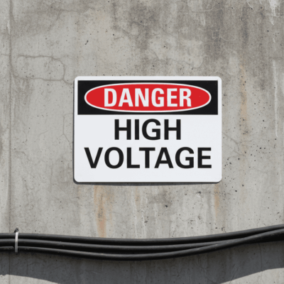Danger High voltage