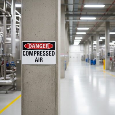 Danger Compressed air