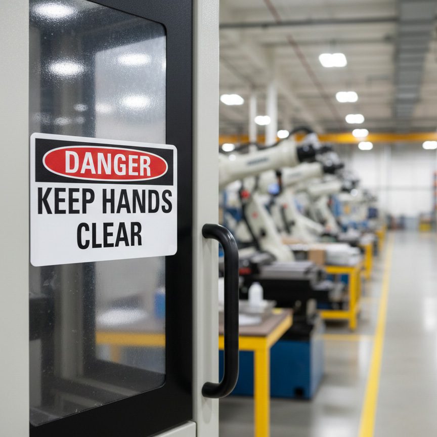 Danger Keep hands clear