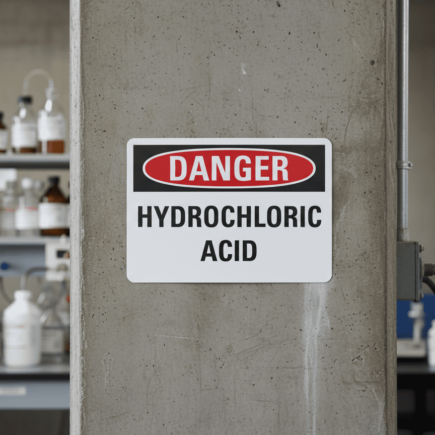 Danger Hydrochloric acid - Image 2