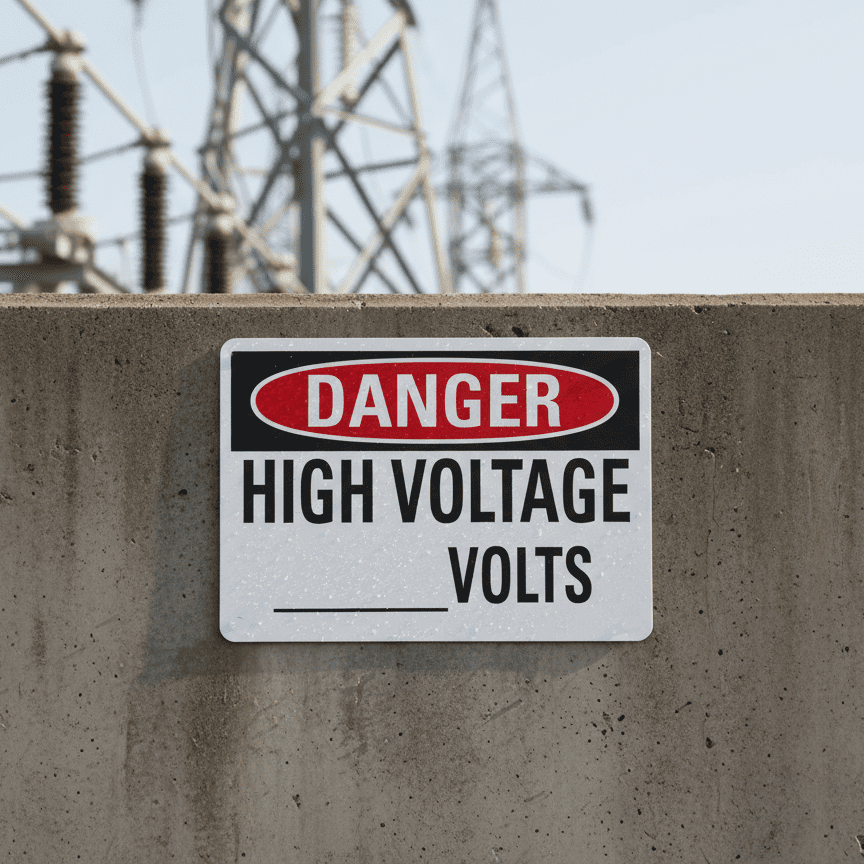Danger High voltage volts - Image 2