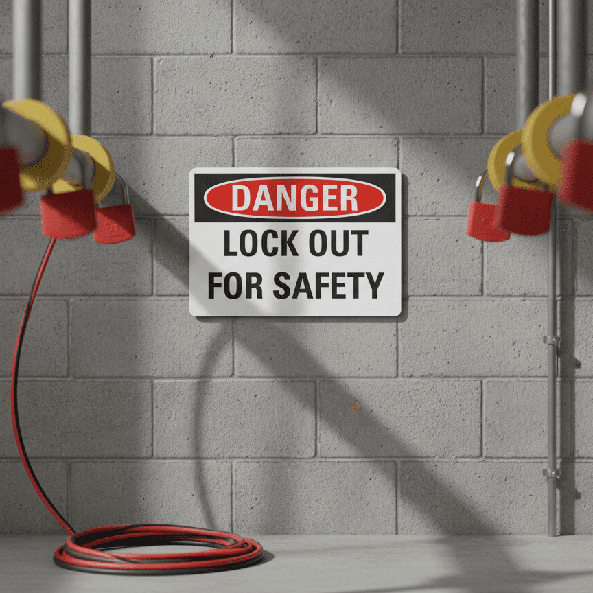 Danger Lock out for safety - Image 2