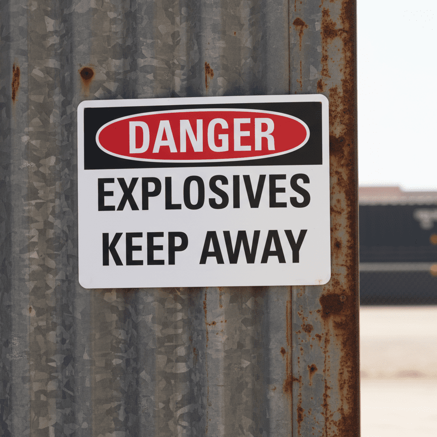 Danger Explosives keep away - Image 2