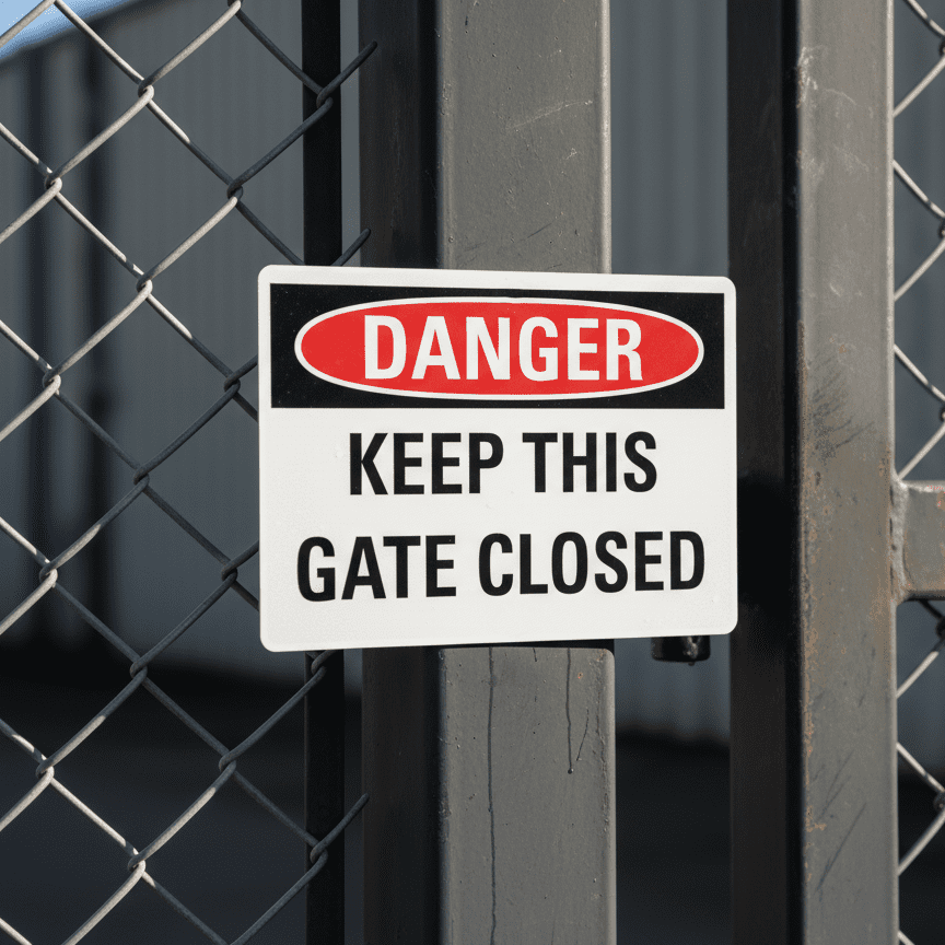 Danger Keep this gate closed - Image 2