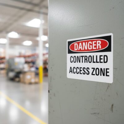 Danger Controlled access zone