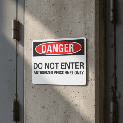 Danger Do not enter authorized personnel only