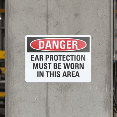 Danger Ear protection must be worn in this area