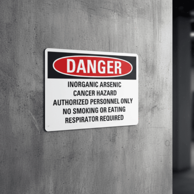 Danger Inorganic arsenic cancer hazard authorized