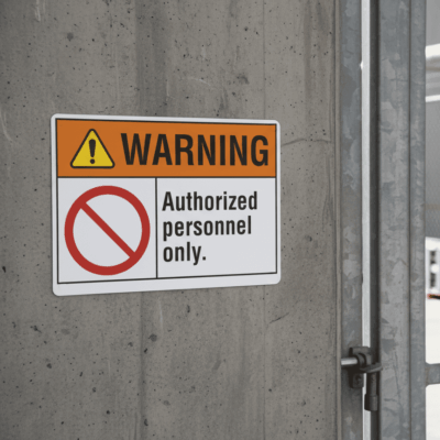 Warning Authorized personnel only.