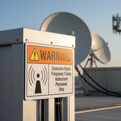 Warning Excessive radio frequency fields. Authorized