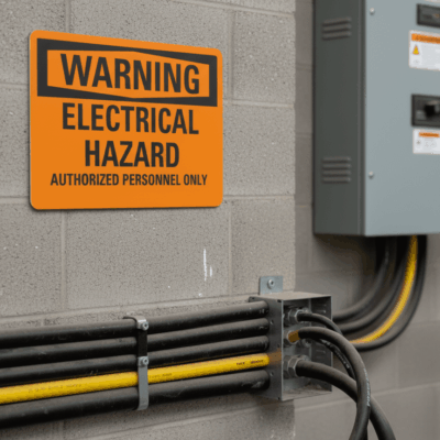Warning Electrical hazard authorized personnel only