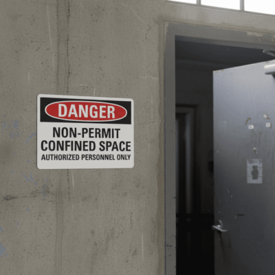 Danger Non-Permit Confined Space Authorized Personnel Only